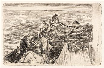 ALICE KENT STODDARD Group of 4 etchings of Monhegan Island.